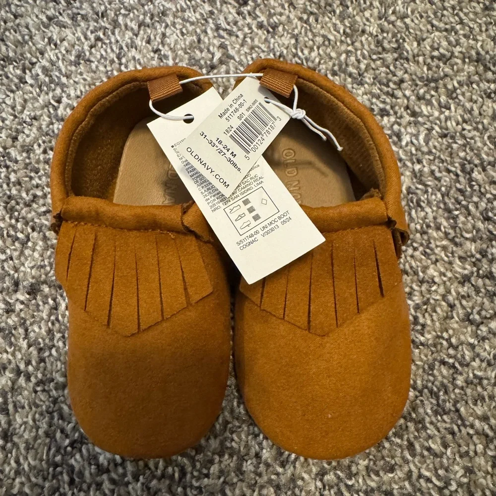 Old Navy Kids Tan Moccasins